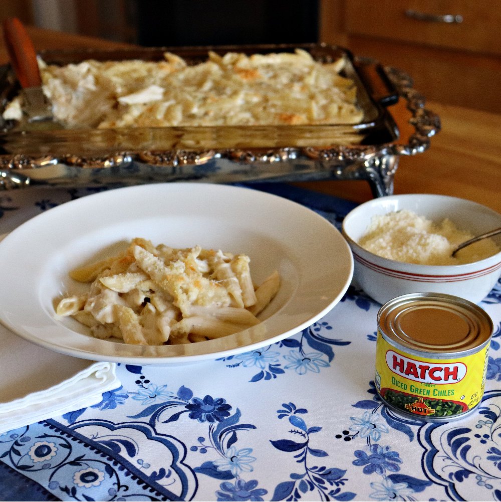 Featured image for post: Spicy Hatch® Green Chile Chicken Alfredo Pasta