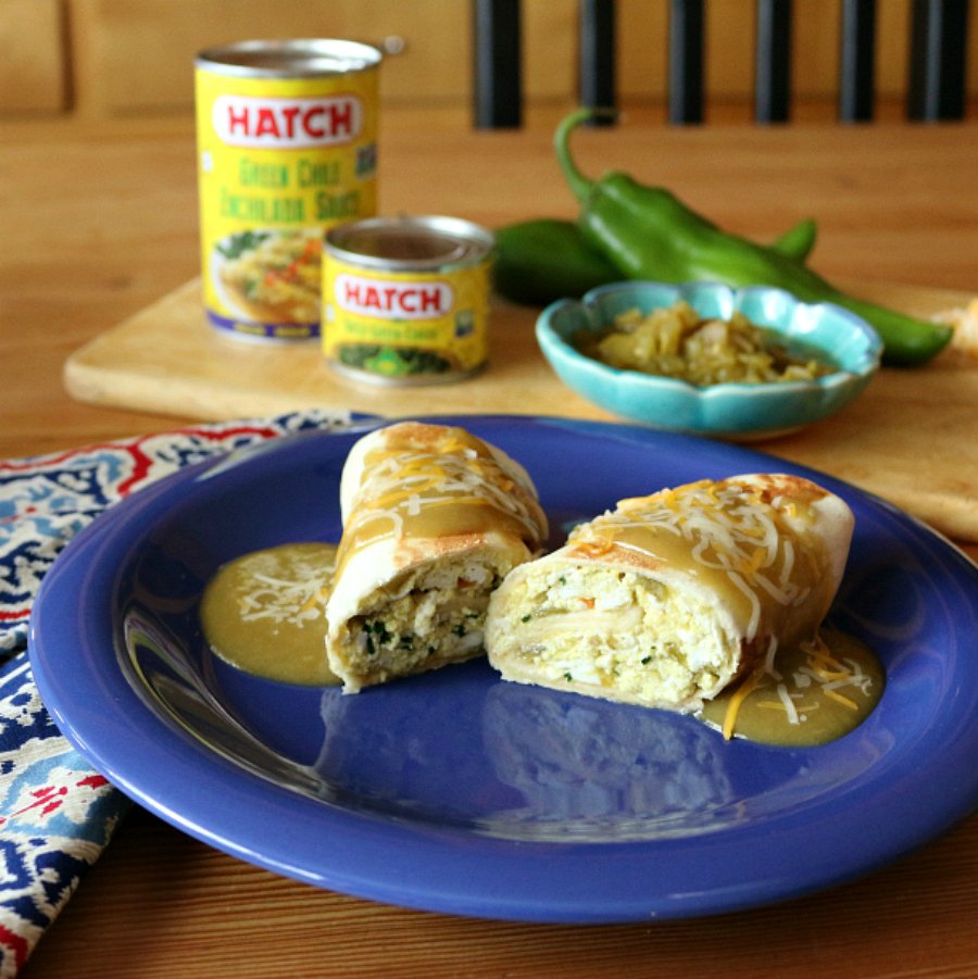 Featured image for post: Smothered Green Chile Breakfast Burrito