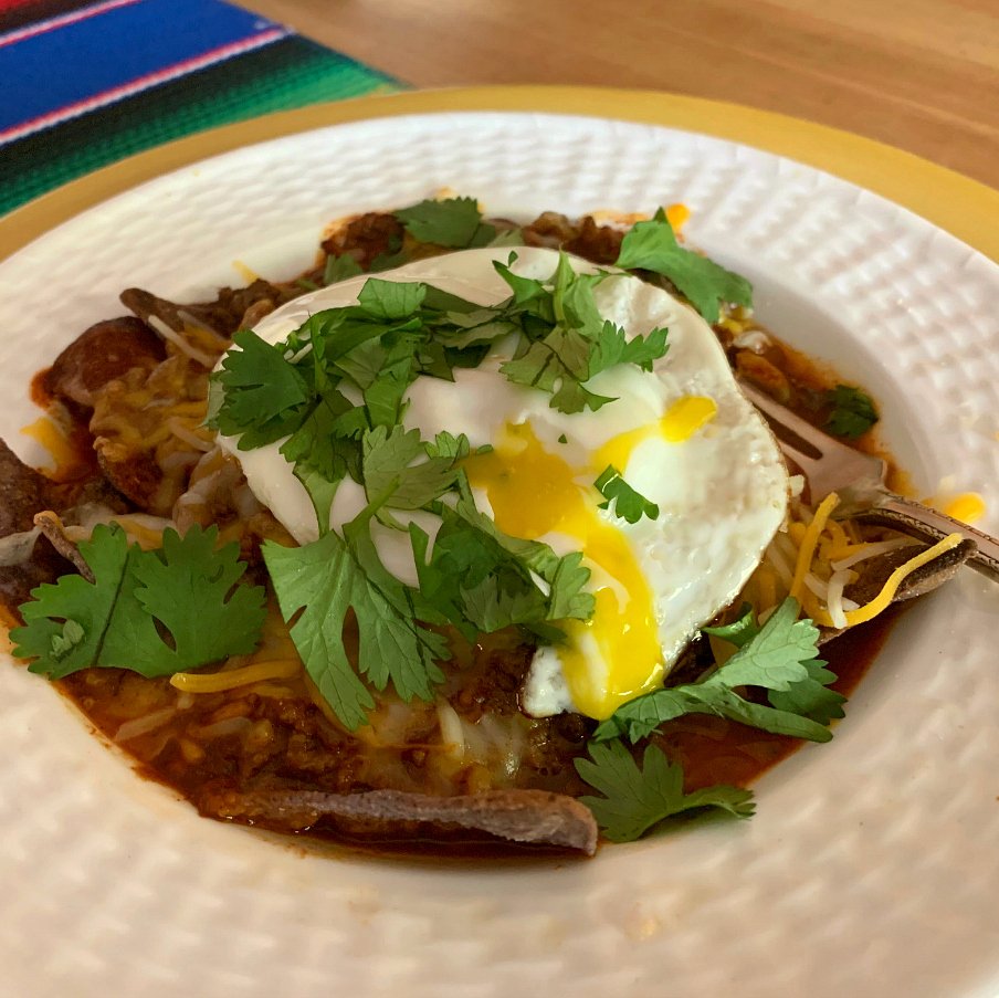 Featured image for post: HATCH® Breakfast Red Chile Chilaquiles