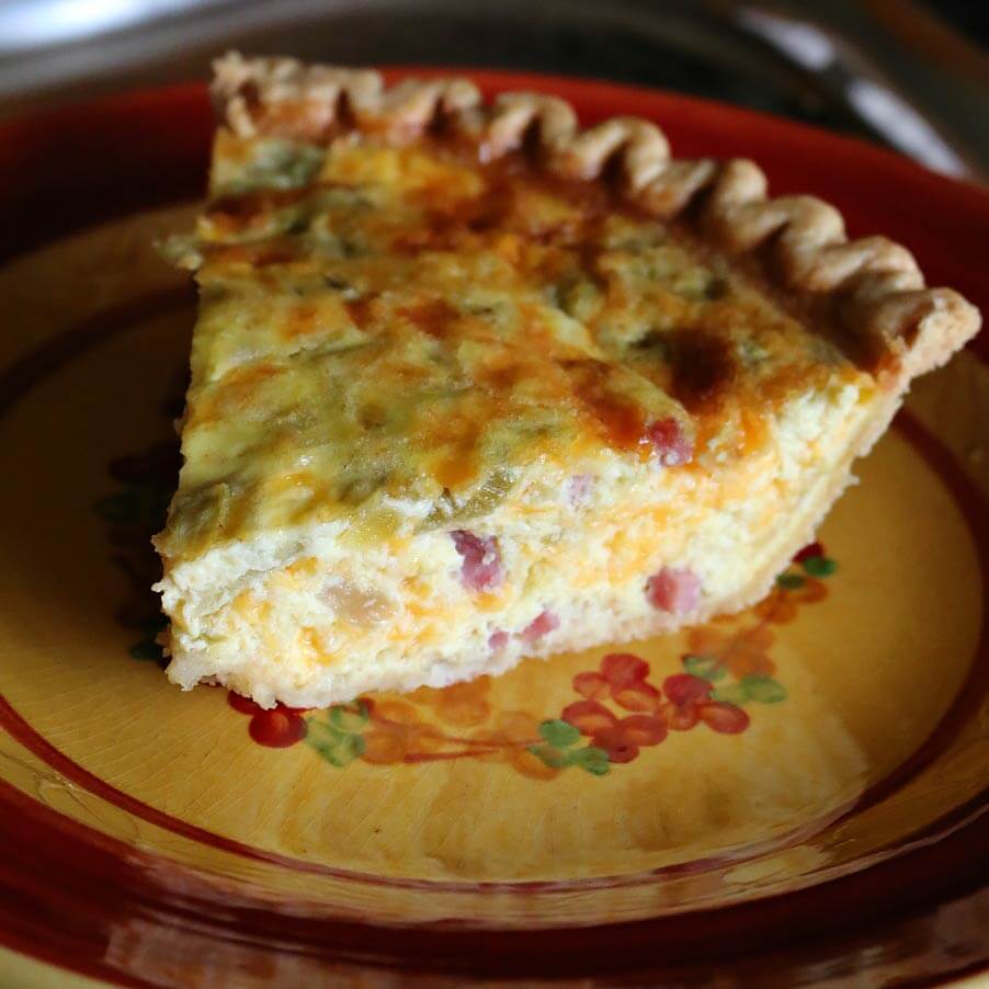 A Hatch Green Chile Quiche Recipe of the month
