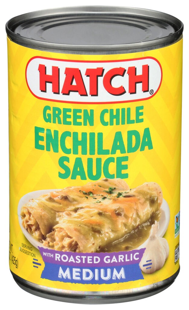 Green Chile Enchilada Sauce w:roasted garlic (MEDIUM)