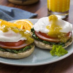 Featured image for post: HATCH® Green Chile And Eggs Benedict