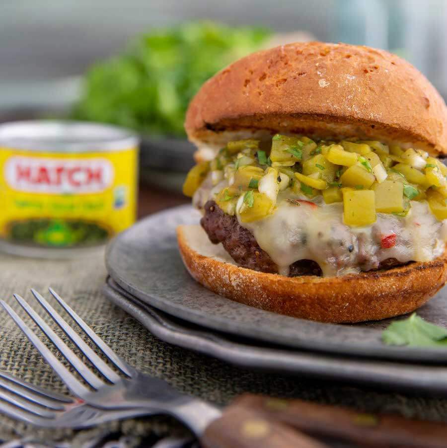 Featured image for post: Gluten-Free Hatch Green Chile Cheeseburger