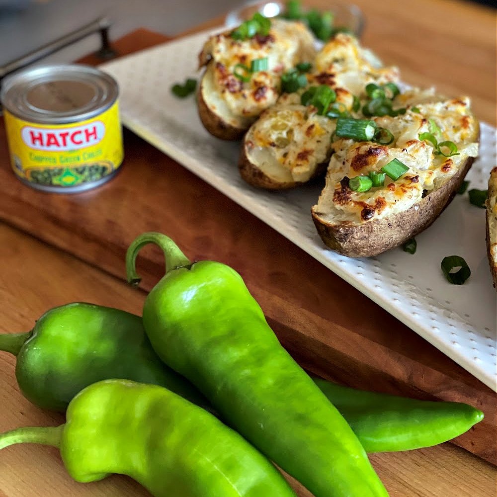 Featured image for post: Twice Baked Potatoes with HATCH® Green Chiles